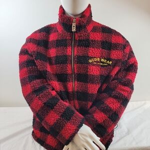 Red and Black Checkered Men's Jacket